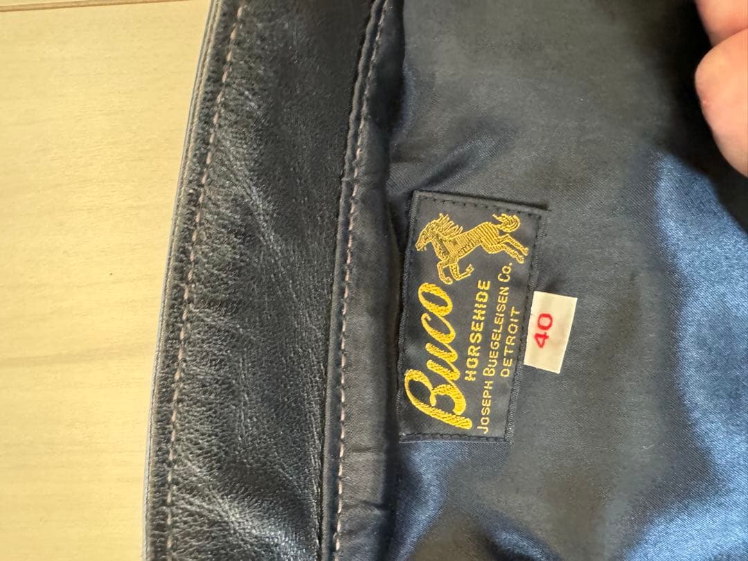 【超美品】BUCO J-100 シングルライダース　40 リアルマッコイズ