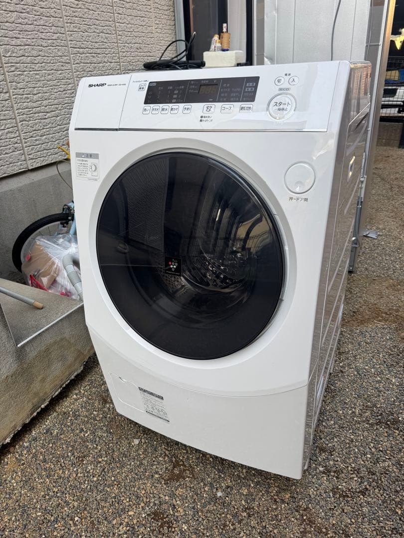SHARP ドラム式洗濯機 ES-H10G-WL 2023年製 左開き
