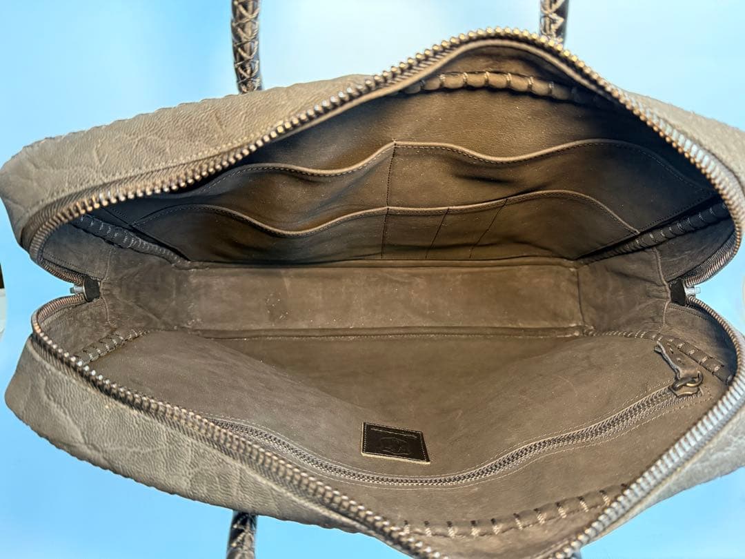 [限定品] FUNNY製STALLION,エレファント革手提げビジネスバッグ