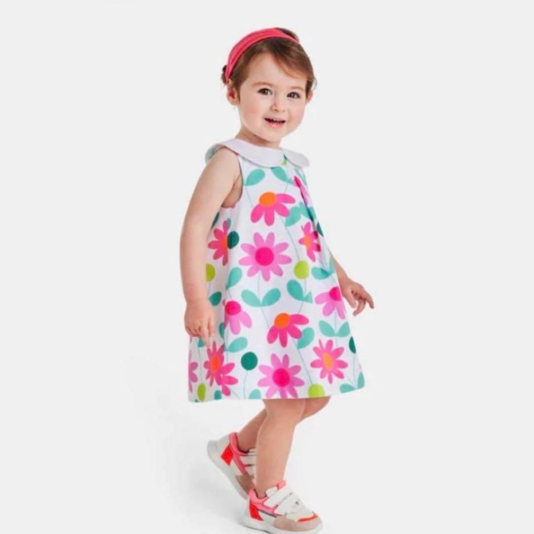 jacadi フラワープリントワンピース 18M