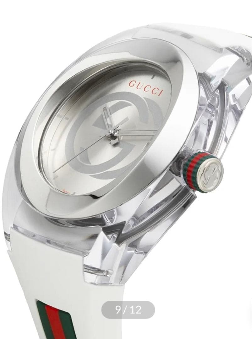 グッチ 腕時計 SYNCインターロッキングG シェリーライン 白色　ユニセックス