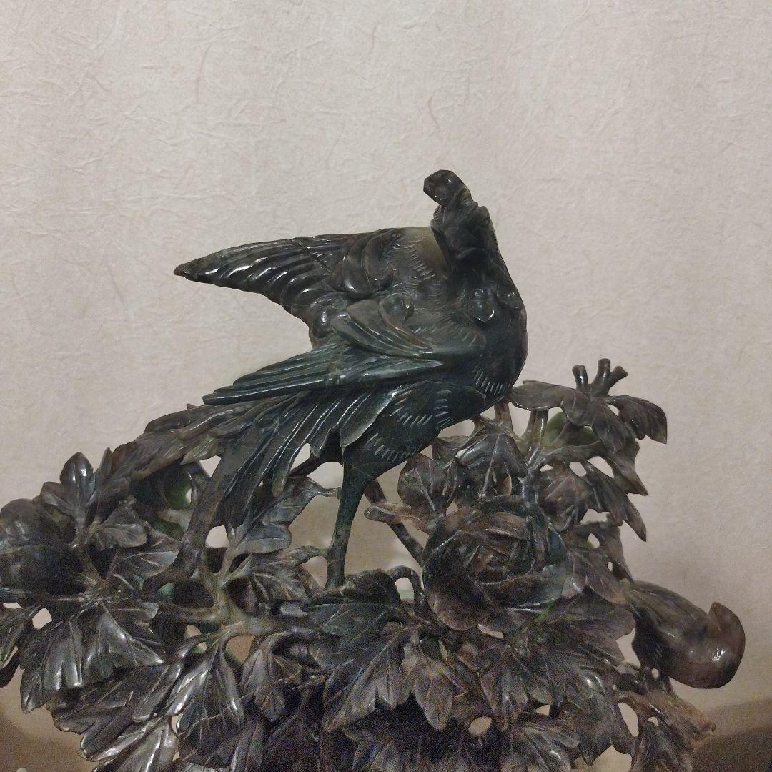 中国古玩　翡翠の彫刻