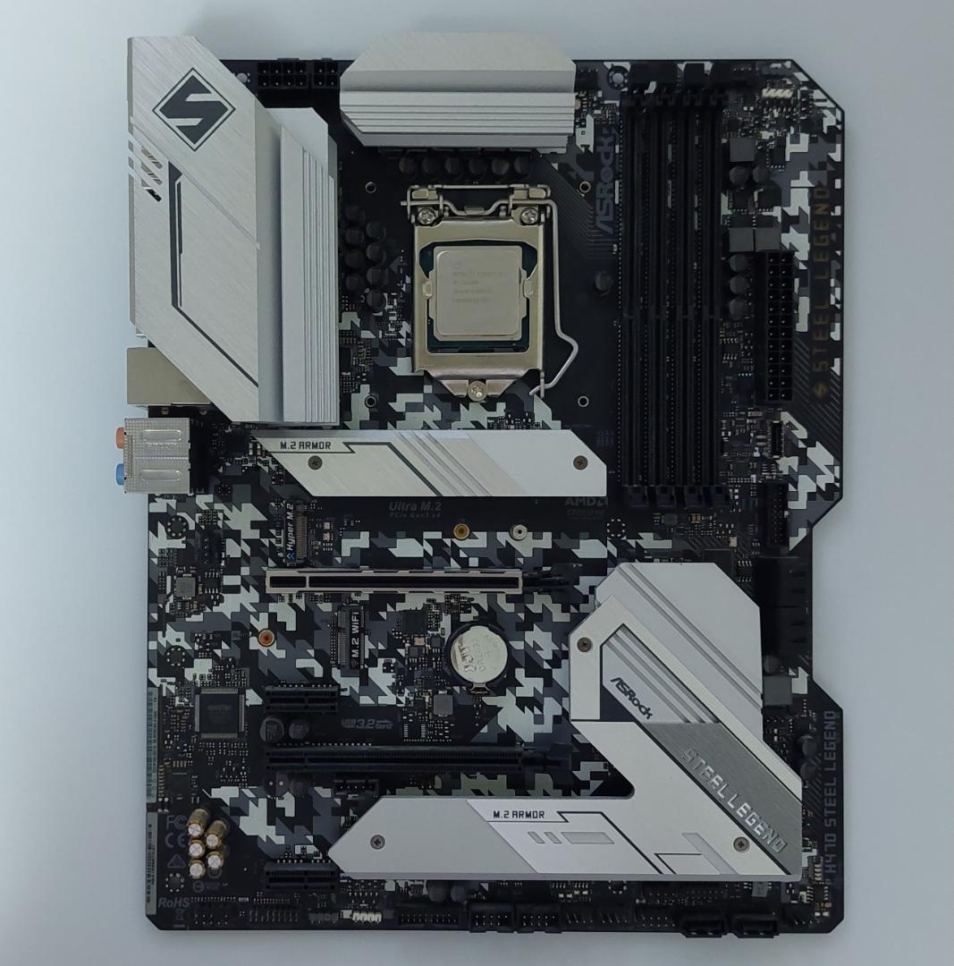 マザーボード intel i5-10400F & H470 STEEL LEGEND