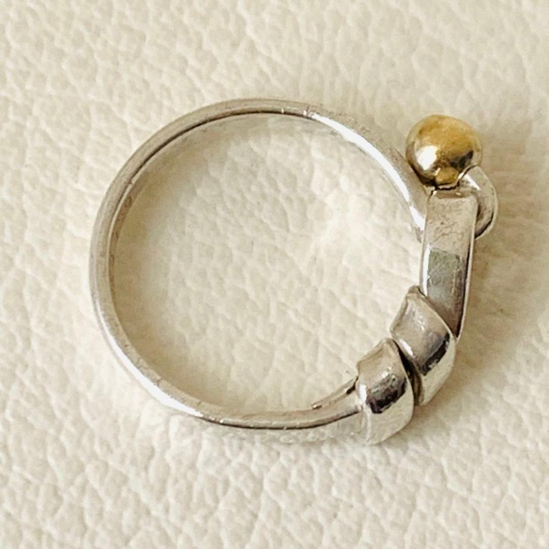 k18 コンビネーション ティファニー 指輪 リング フックアンドアイ 750