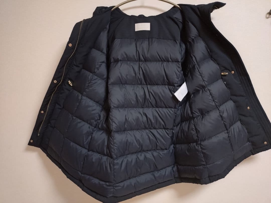 エニィスィス　2WAYドロストフーディミドルダウン　L　ネイビー　anySiS