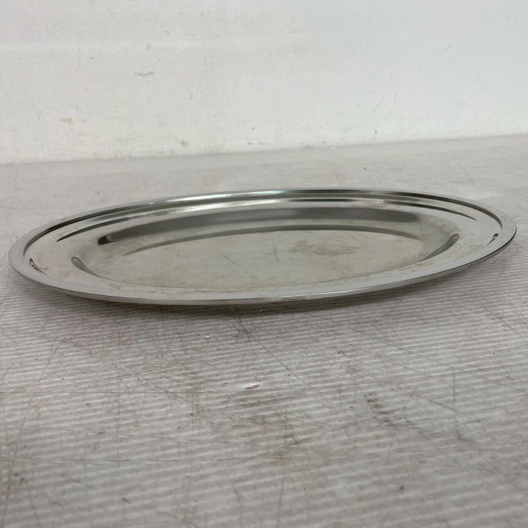 ステンレス皿 巻渕小判皿 業務用 ブュッフェ用 17枚セット J0879