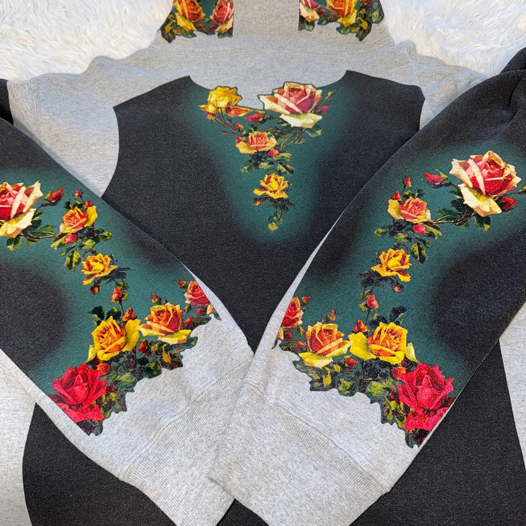 Supreme × JeanPaulGaultier パーカー グレー 花柄 L