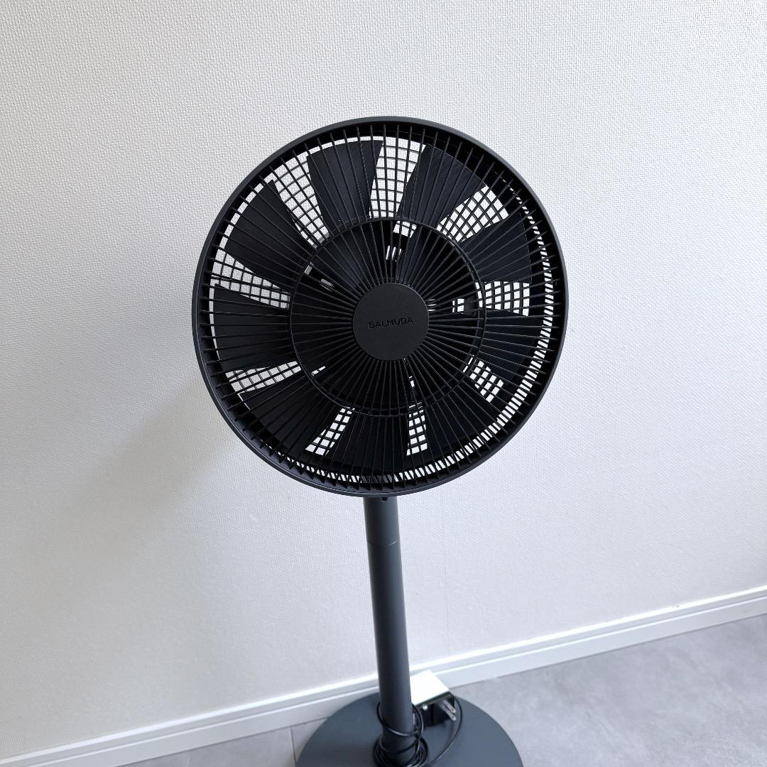 美品 バルミューダ 扇風機 The GreenFan ダークグレー リモコン付
