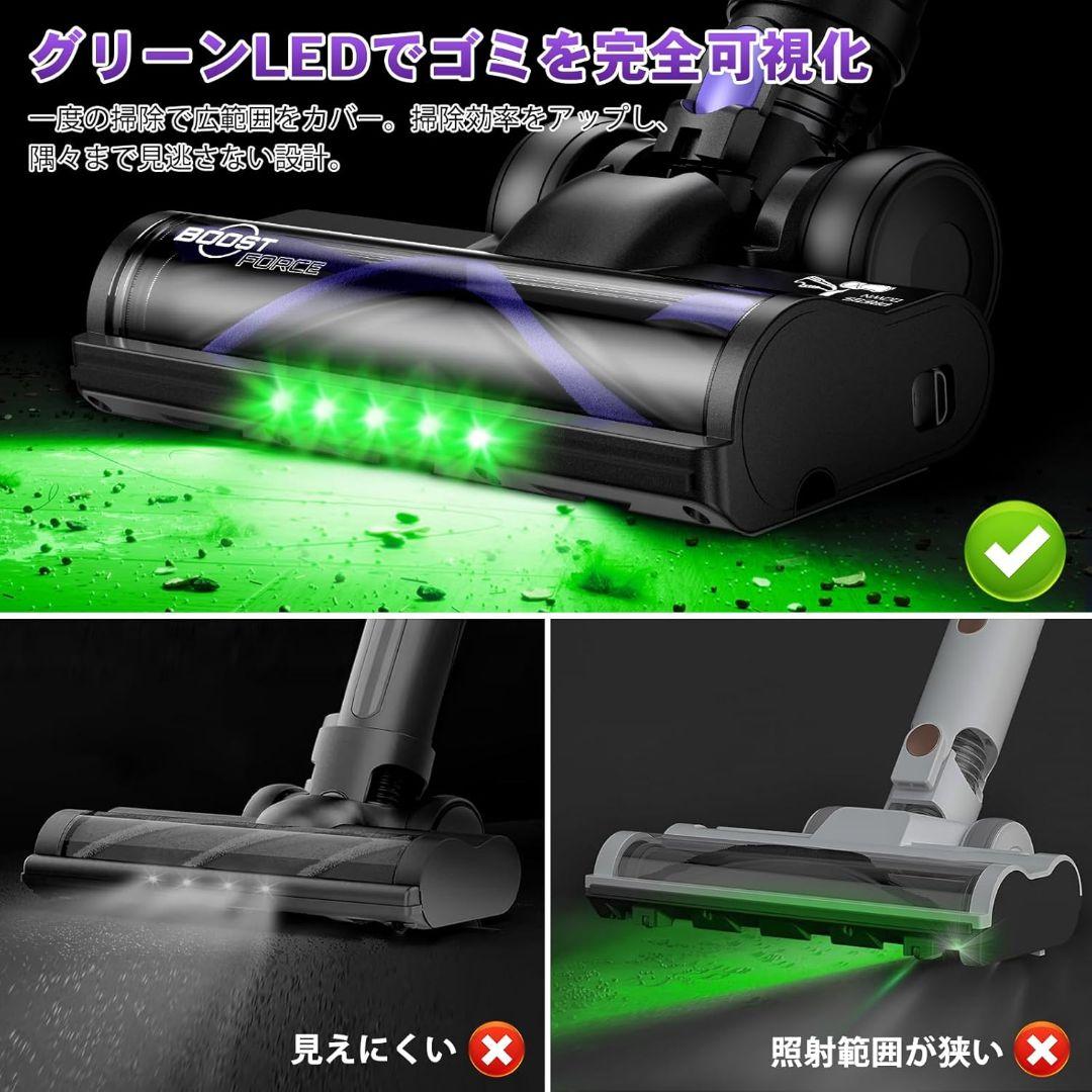 90000Pa 掃除機 コードレス 超強力吸引 自立式 LED液晶ディスプレイ