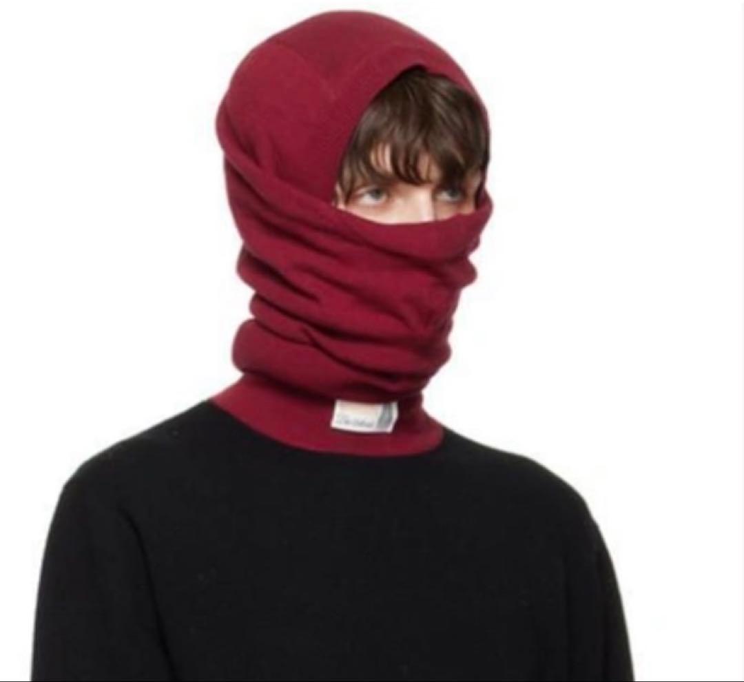 ソロイスト　 22AW バラクラバ　希少カラーレッド　タートルネックウォーマー