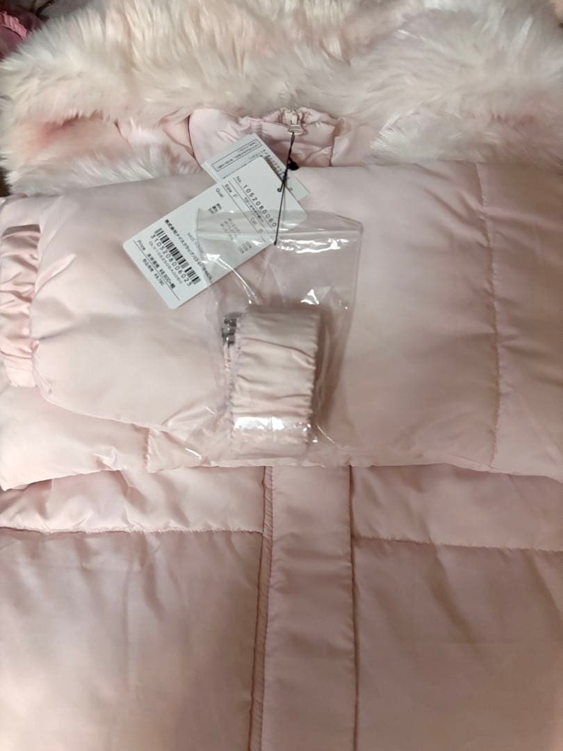 ナ*コ様 OLIVE des OLIVE ウエストベルト付き中綿コート ピンク