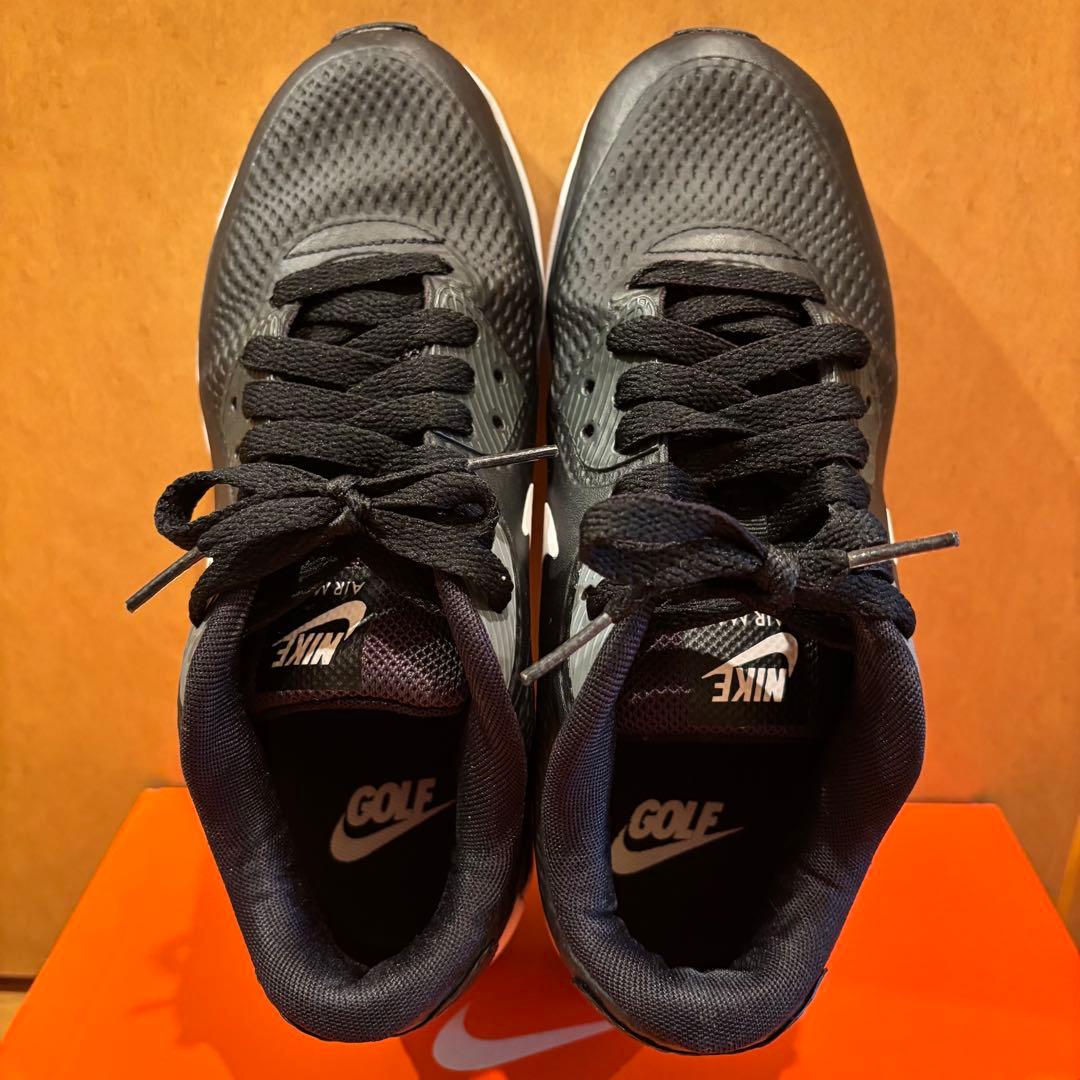 美品！NIKE ナイキ エアマックス 90G ゴルフシューズ 黒 23.5センチ