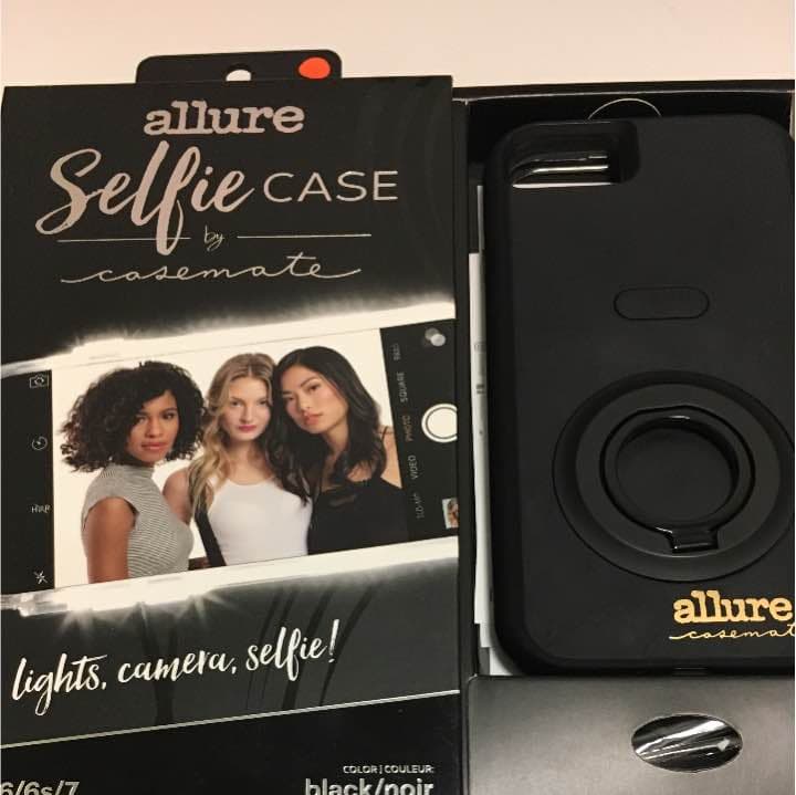 光るiPhoneケース リング付き