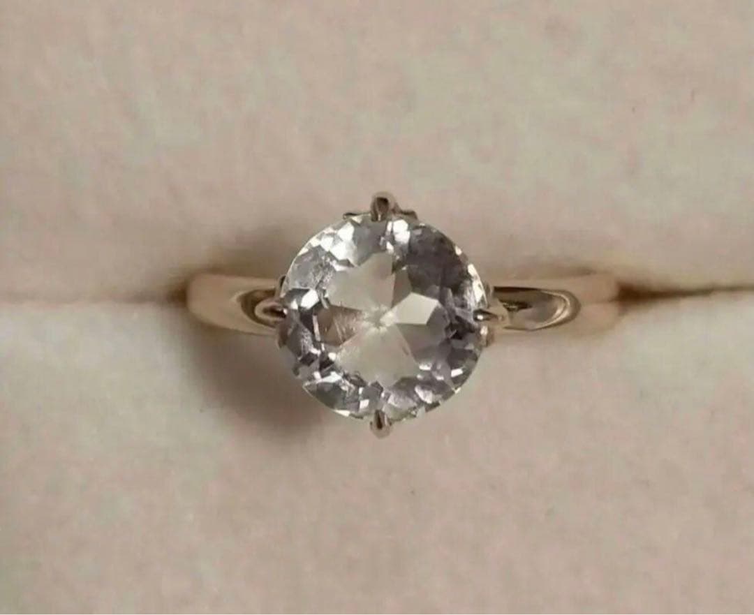 ヨンドシー 4℃　K18PG 18金ピンクゴールド天然クォーツリング #8