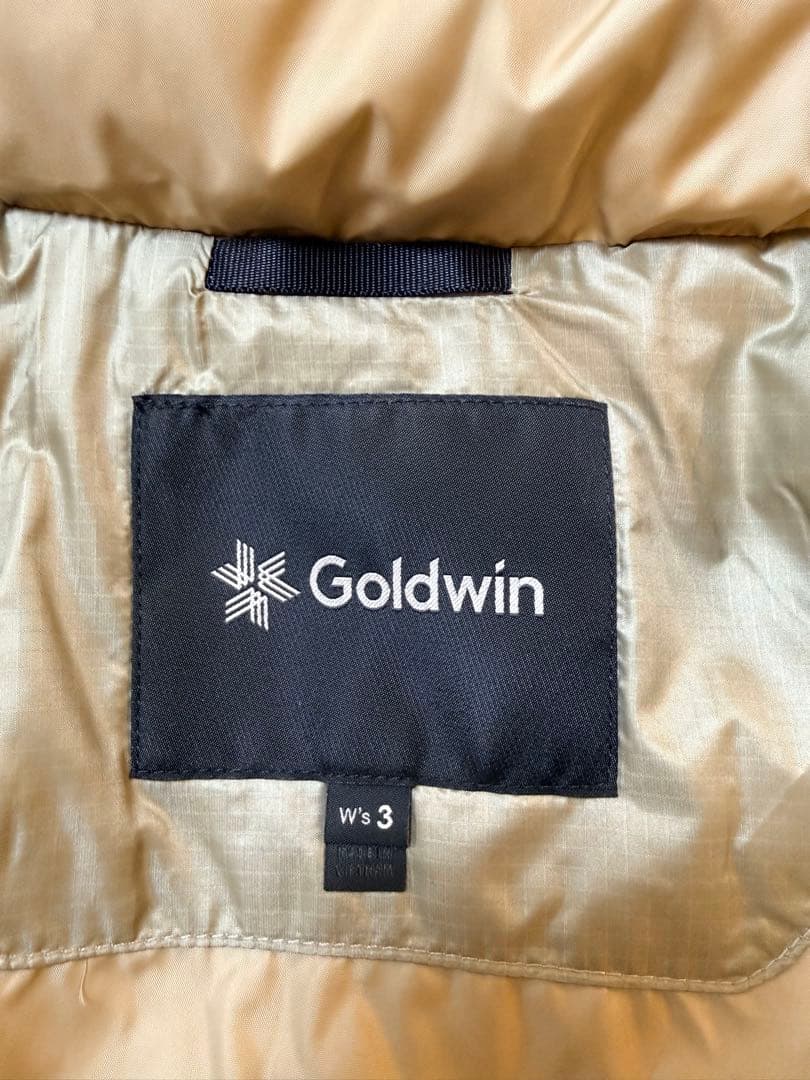 【新品タグ付】Goldwin ダウンパーカレディース 38 OAK BEIGE