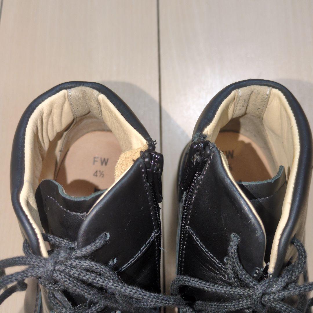 美品 フィンコンフォート ドイツ サイドジップ アンクルブーツ 23.5