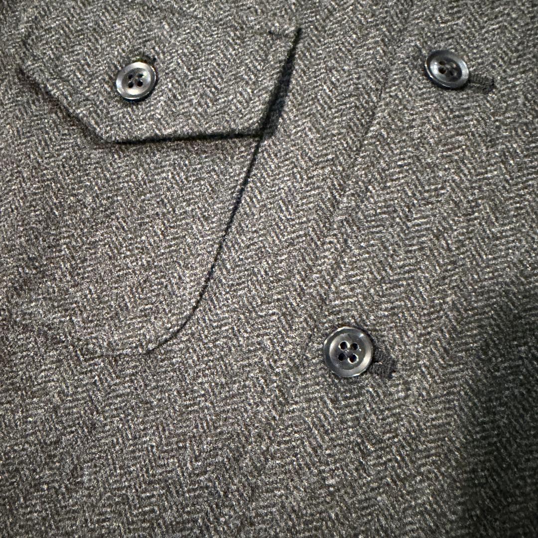 MODMNT モドメント TWEED KNIT HOODED SHIRT L