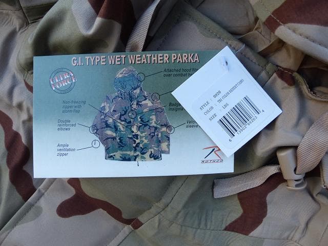 Rothco ウェットウェザーパーカー　ロスコ ナイロンパーカーECWCS　02