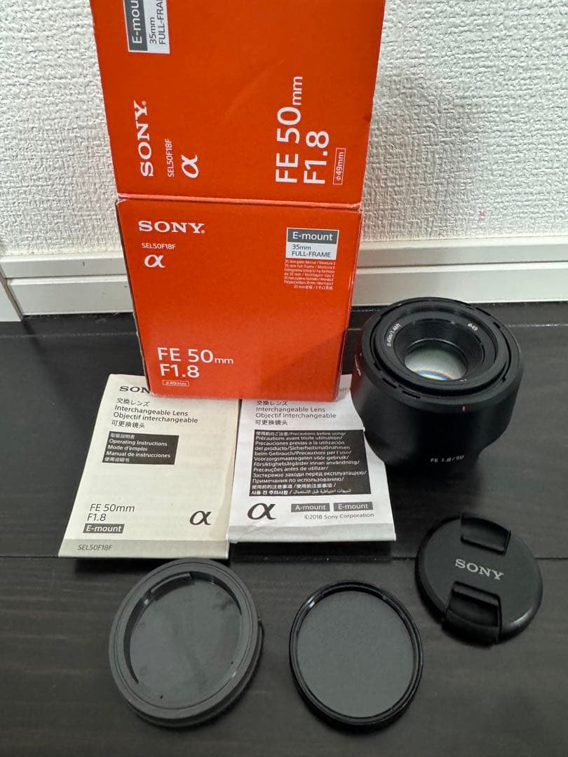 PLフィルター付き! SONY FE50mmf1.8