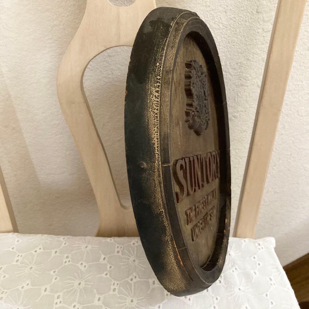 Suntory ウイスキー樽デザイン　樽型看板　　レトロ　非売品　アンティーク