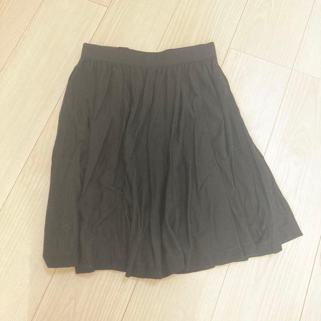 Louis Vuitton ニットフレアスカート Sサイズ 黒