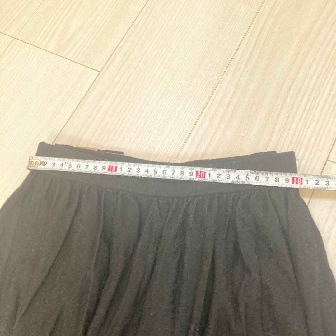 Louis Vuitton ニットフレアスカート Sサイズ 黒