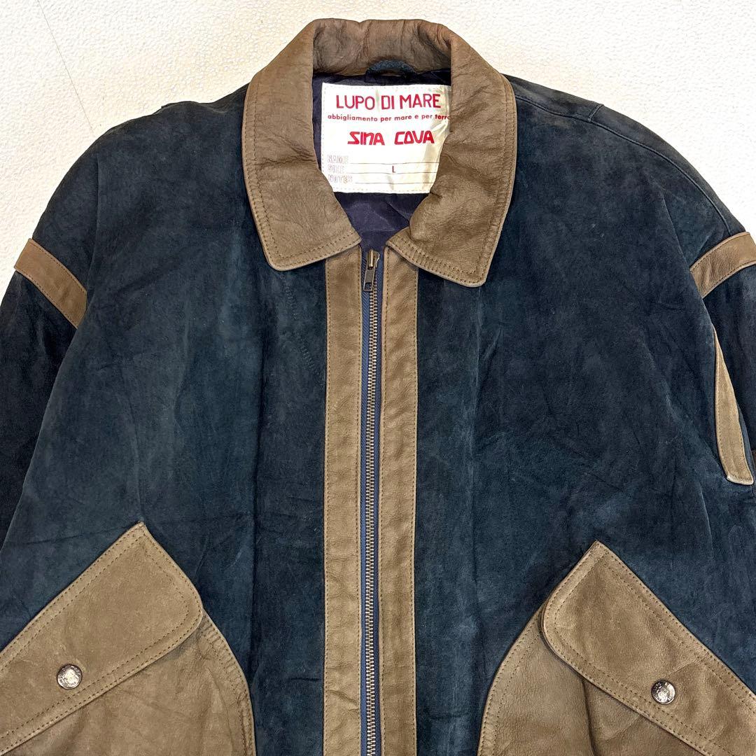 専用【メンズL】SINACOVA シナコバ レザージャケット スタジャン　ロゴ