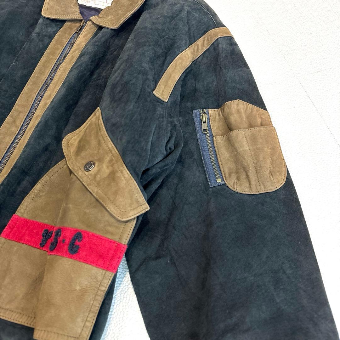 専用【メンズL】SINACOVA シナコバ レザージャケット スタジャン　ロゴ