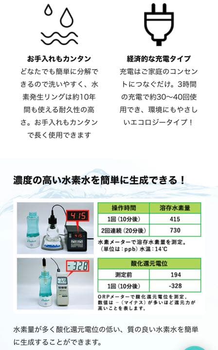 ケータイ水素水ボトル Pocket 健康激安　水破格　健康　便利　半額以下