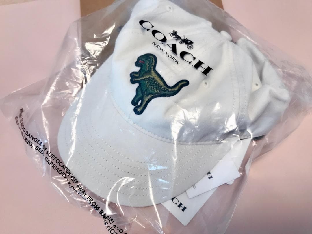 きりん 新品coach レキシー パッチ ベースボールハット サイズM/L