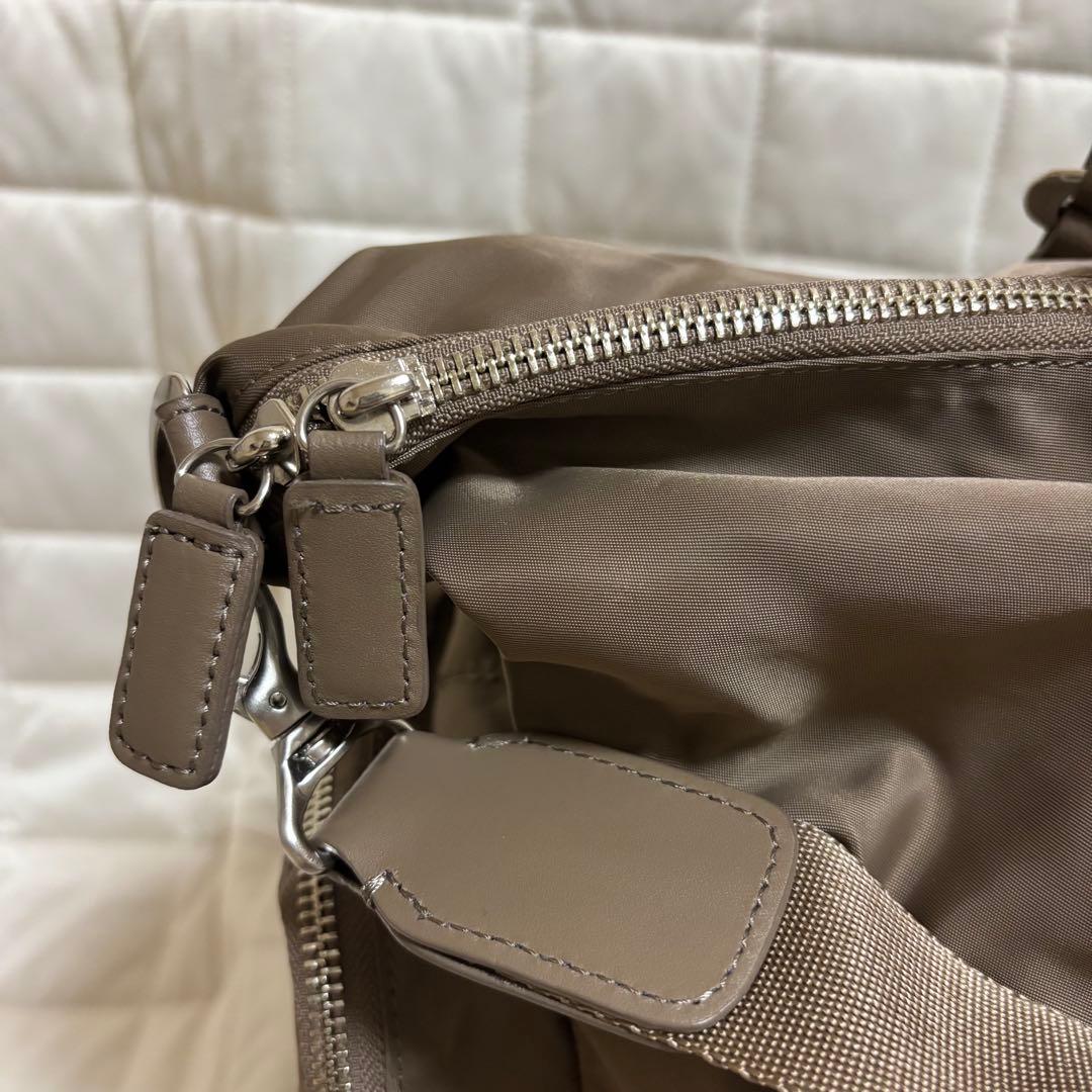 美品☆アニエスベー　大容量　ボストンバッグ　2way 茶色　ブラウン