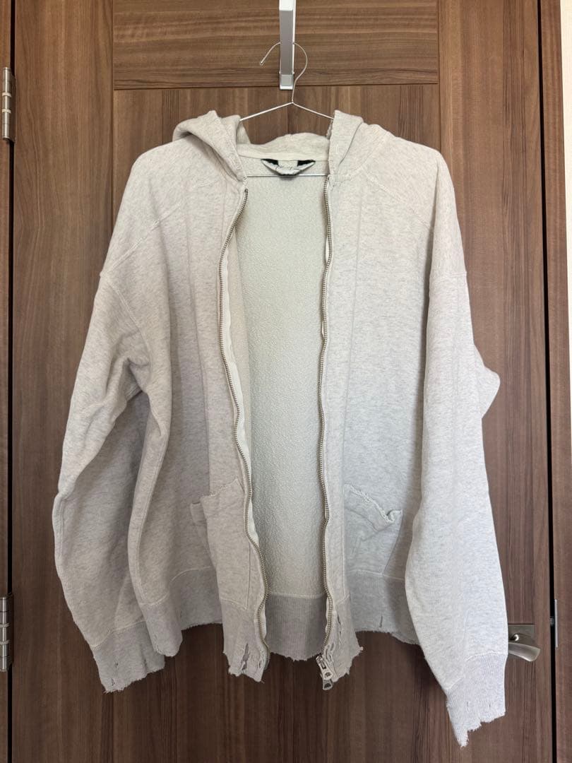 ANCELLM CRASH ZIP HOODIE サイズ2