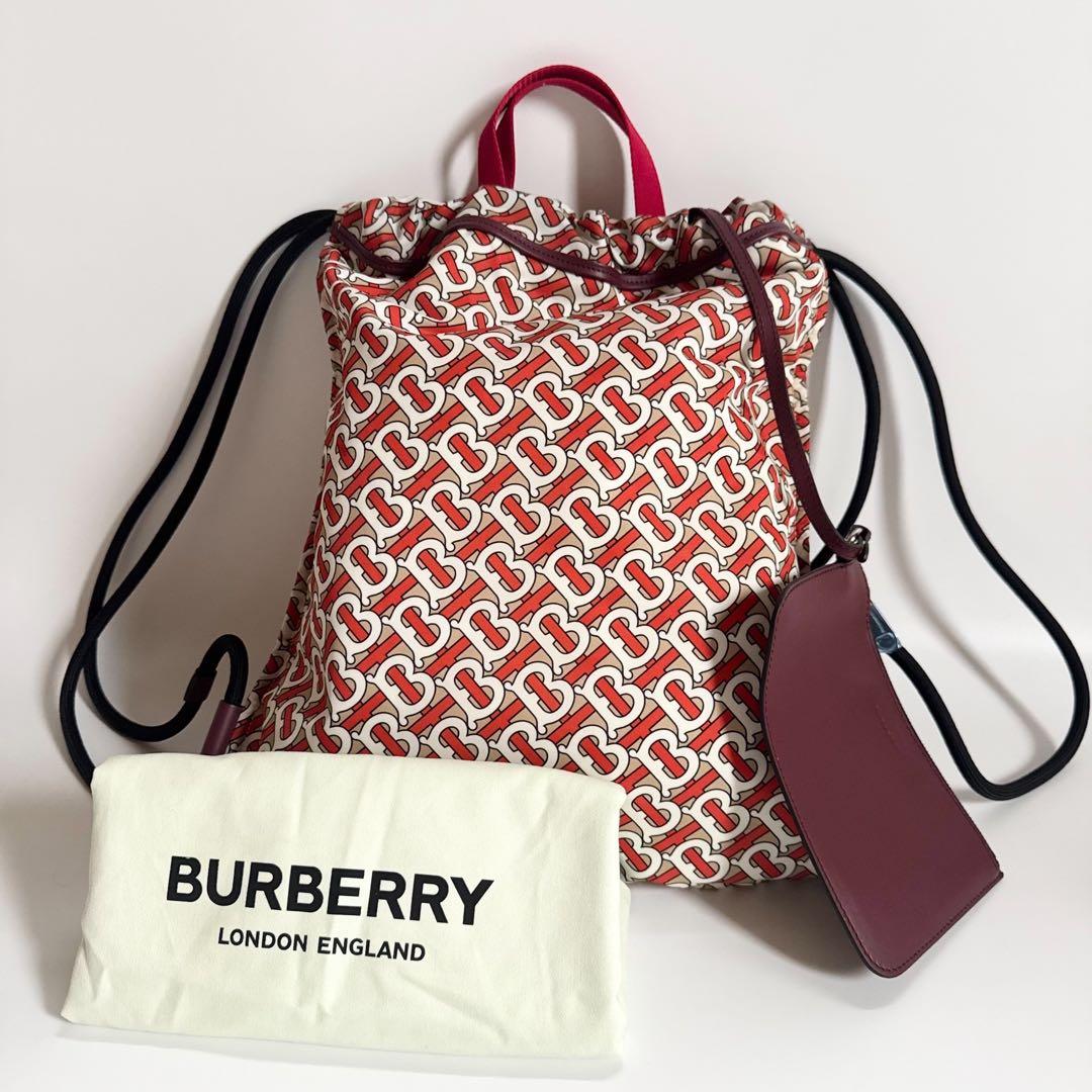 バックパック TBモノグラム ナイロン BURBERRY トートバッグ 白