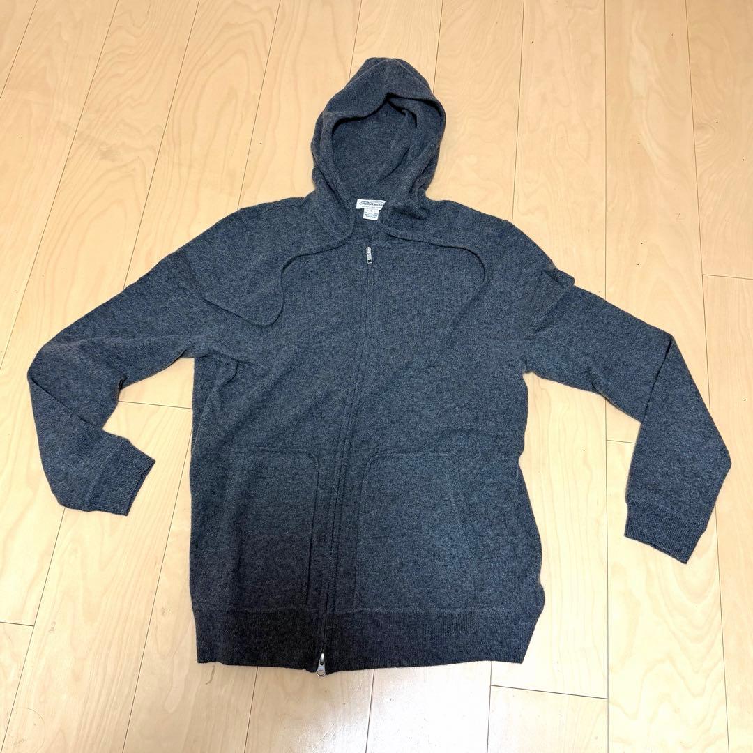 BARNEYS NEWYORK カシミヤ パーカー グレーメンズ L