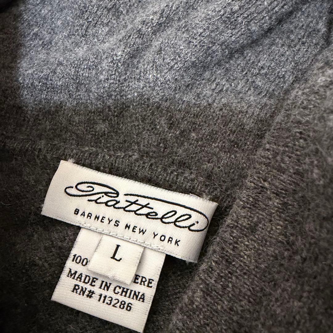 BARNEYS NEWYORK カシミヤ パーカー グレーメンズ L