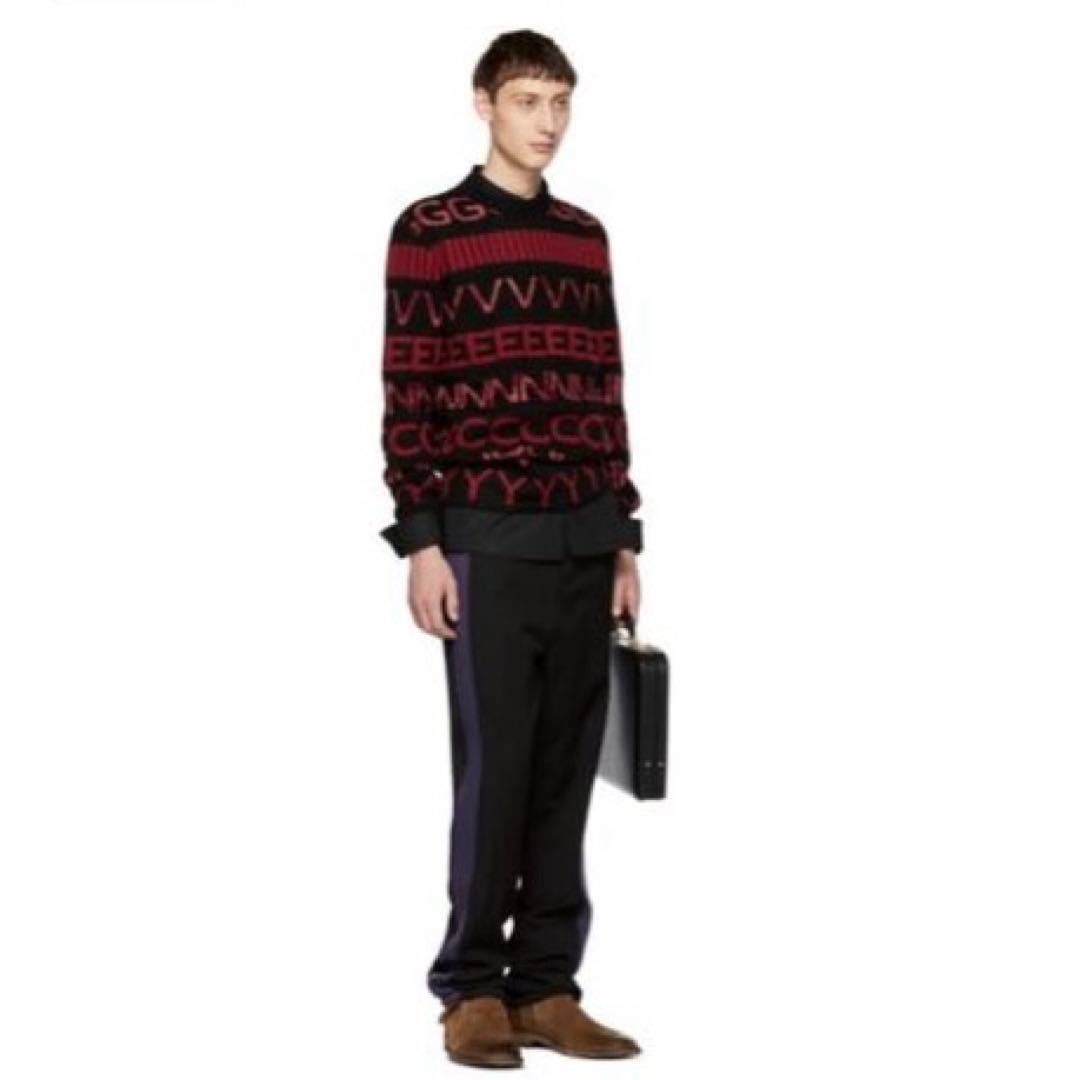 極美品！GIVENCHY 総柄　ロゴニット　ウール　セーター　ジバンシー　モヘア