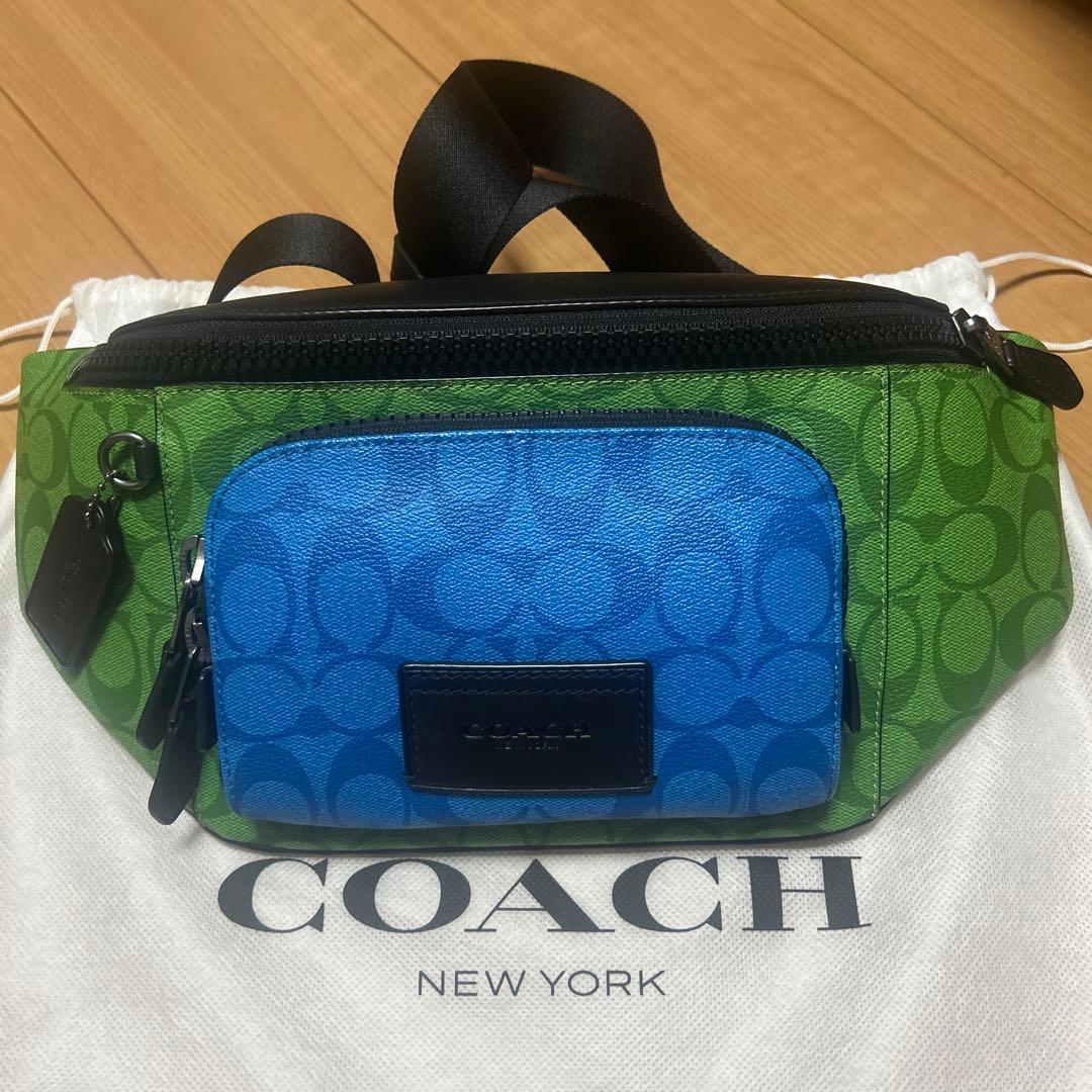 COACH コーチ ボディバック　ウエストポーチ　マルチカラー