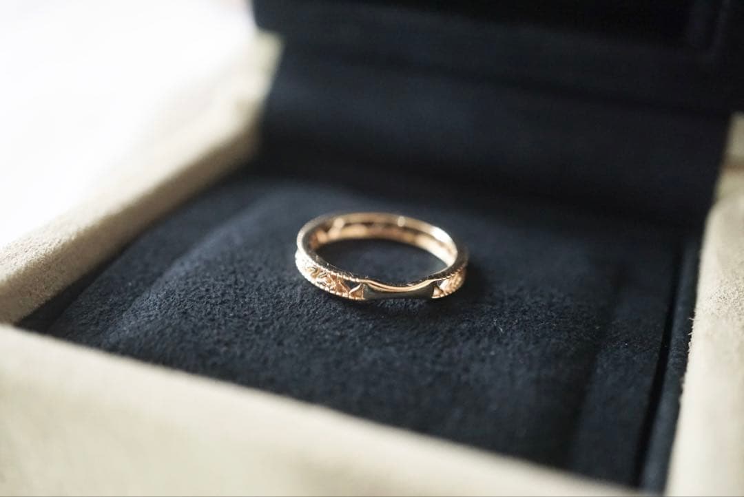 agete K10ダイヤモンドピンキーリング