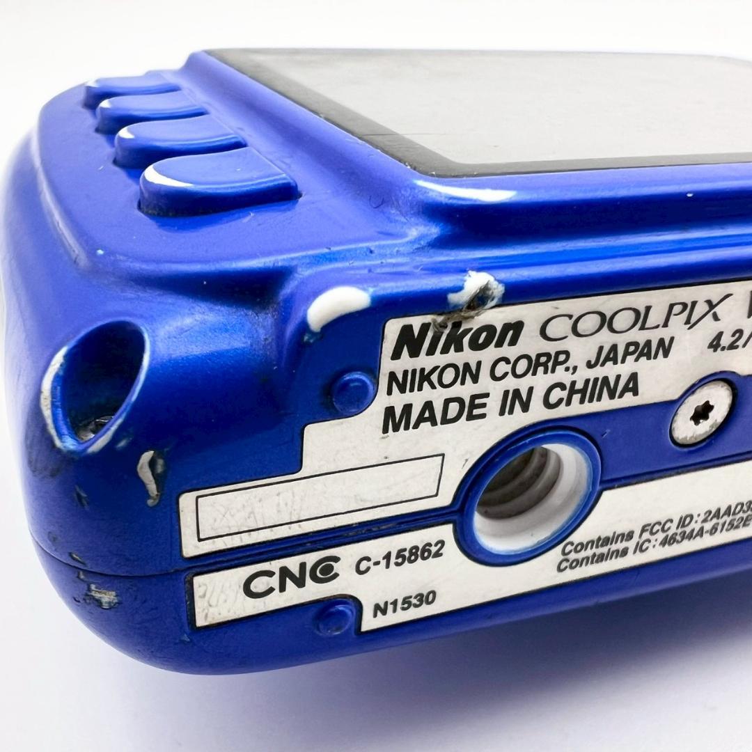 【完動品】Nikon COOLPIX W100 コンデジ ブルー 動作確認済