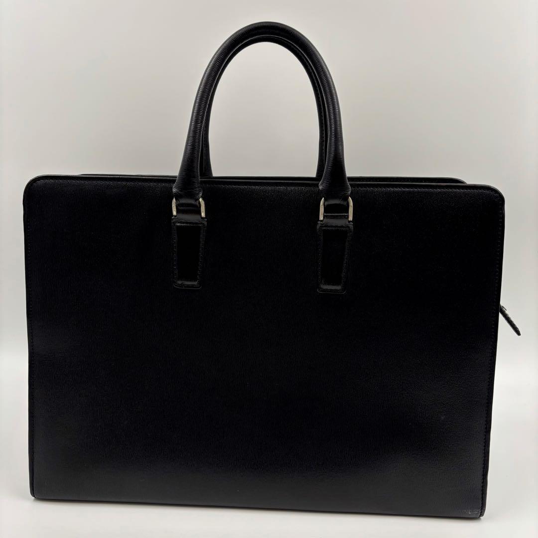 ✨美品　PORTER FLUX ビジネスバッグ 2way レザー ブラック ロゴ