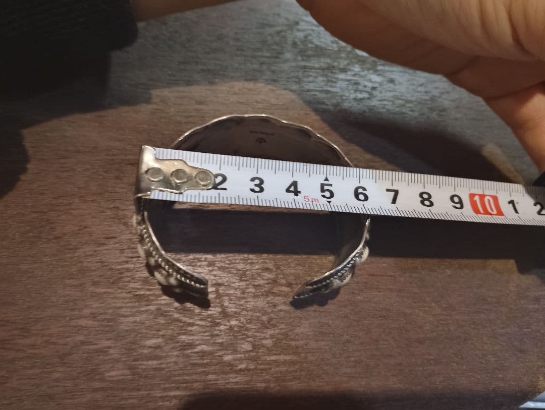 ま*】様 総重量57.7g　ホワイトバッファロー特注ブレス　ナバホ　ズニ　キムタ