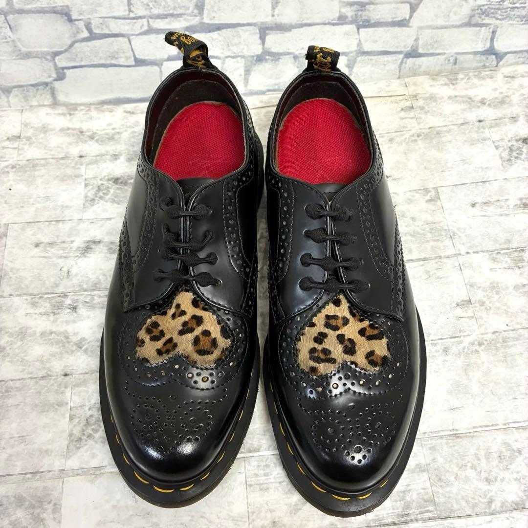 Dr. Martens ジョイス ハート レオパード ハラコ レザー 豹柄