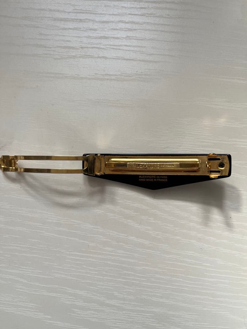 超美品！アレクサンドル DE PARIS ブラック ヘアアクセサリー