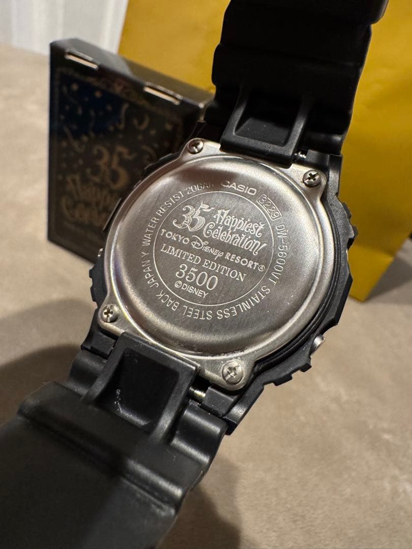 【12/1〜7限定】ディズニー35周年 G-SHOCK 限定3500本 認定証付
