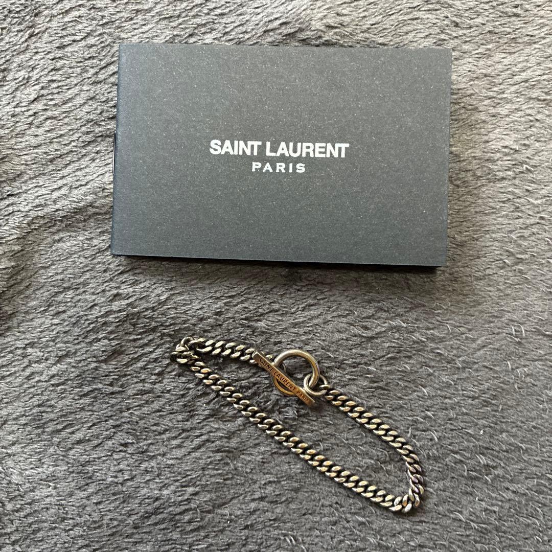 サンローラン　ブレスレット　シルバー　銀　0710