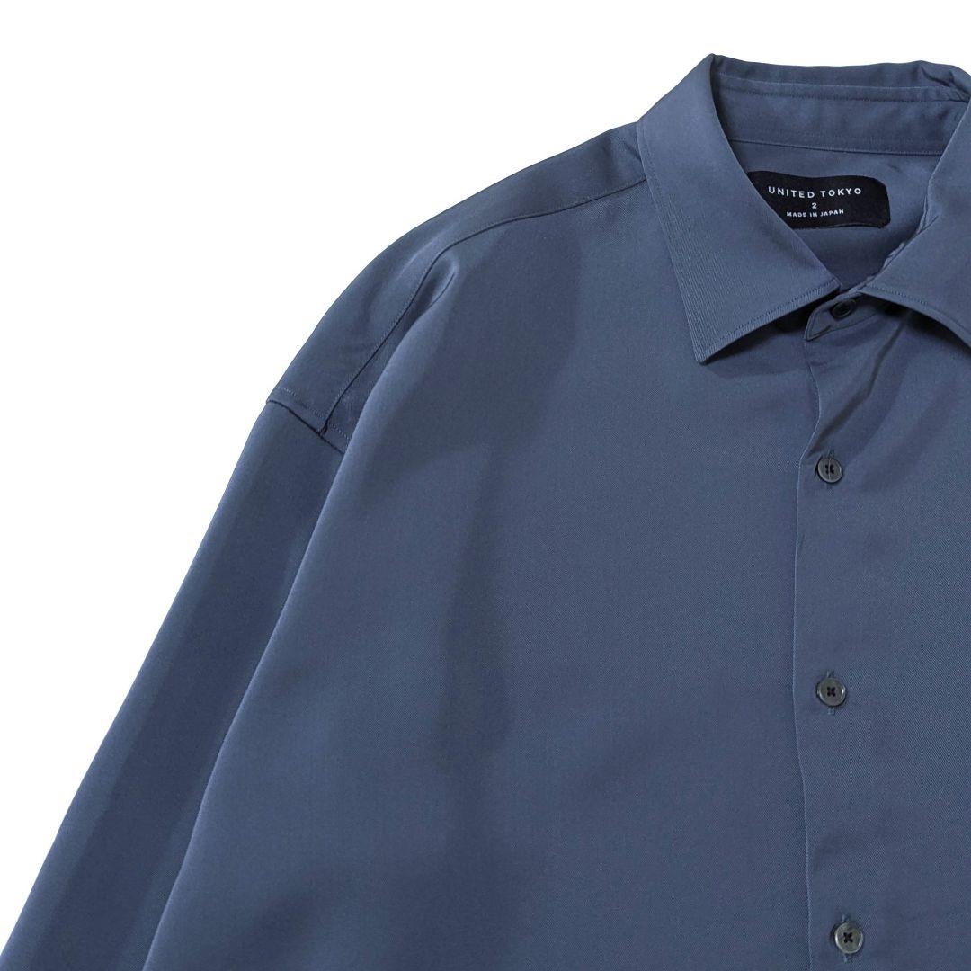 超高級★極美品◎COLD　DRY　ロングスリーブシャツ　ブルーグレー　TOKYO