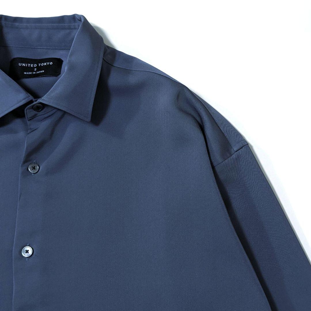 超高級★極美品◎COLD　DRY　ロングスリーブシャツ　ブルーグレー　TOKYO