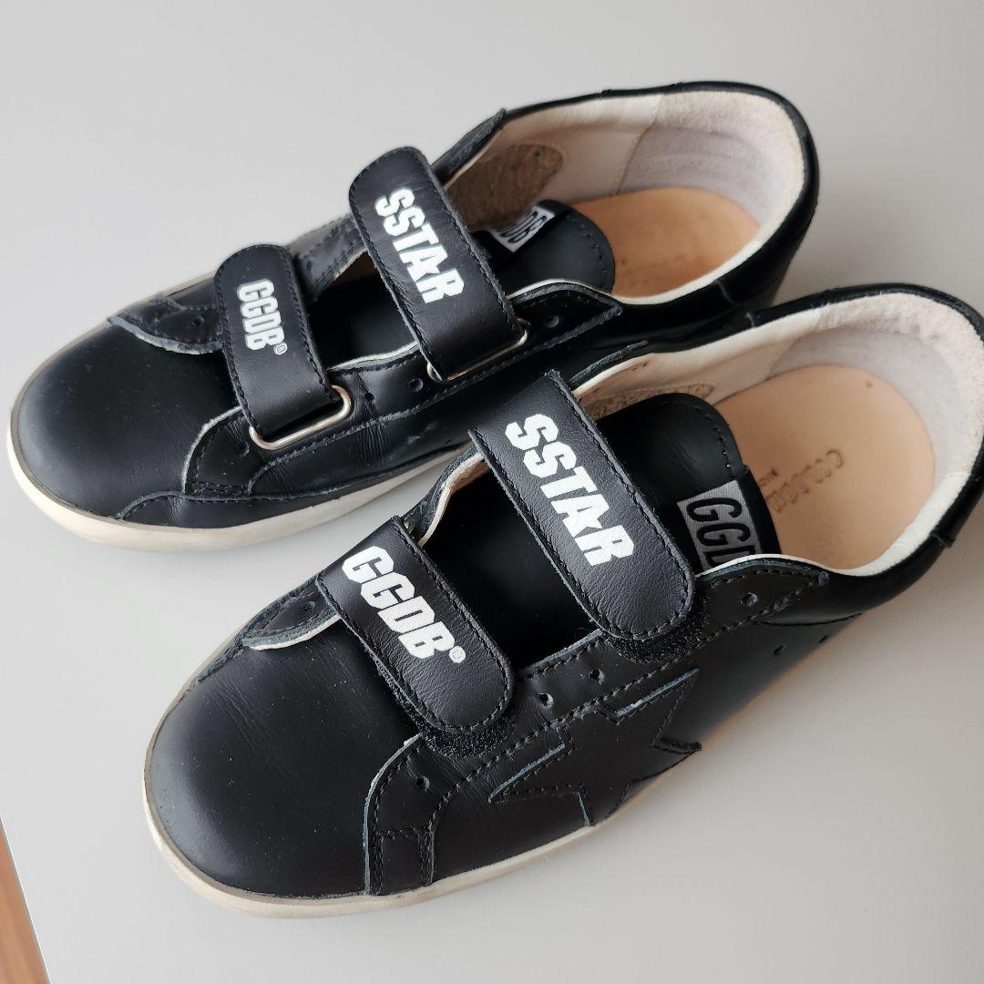 GOLDEN  ブラック スニーカー ベルクロ