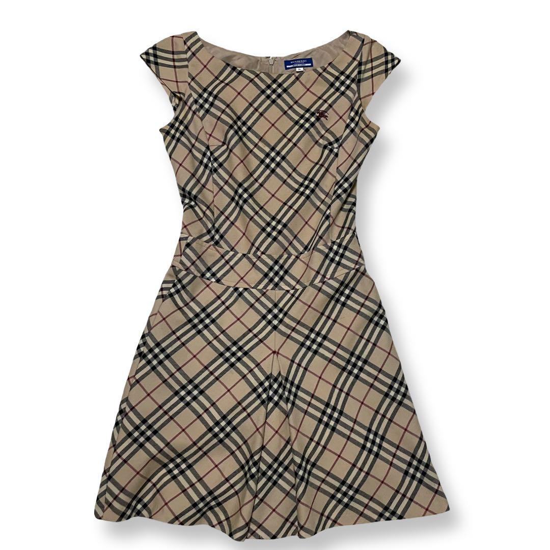 バーバリー　ワンピース　ノースリーブ　ノバチェック　レディース　38