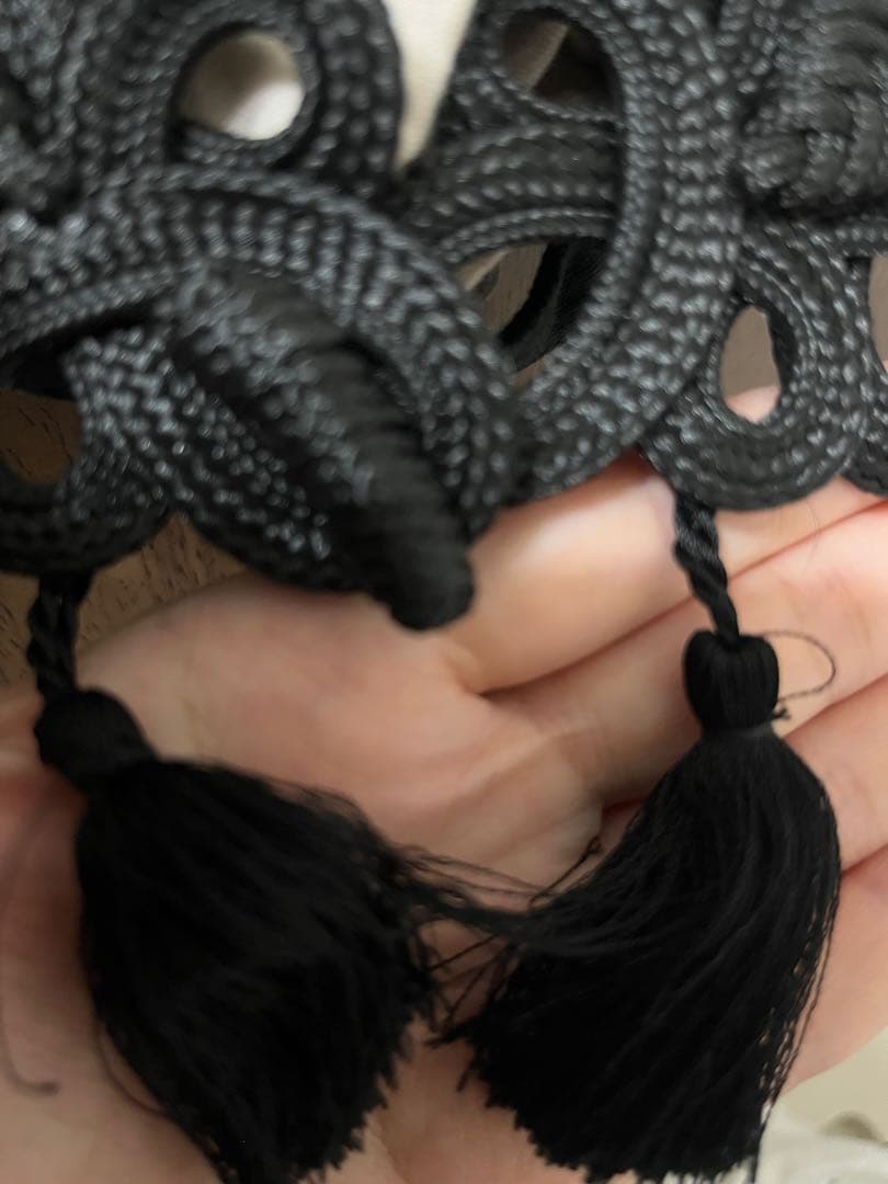 【tanakadaisuke/タナカダイスケ】チャイナリボンキャップ　黒